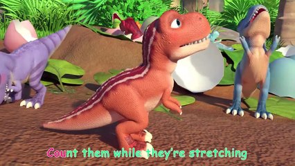 Ten Little Dinos _ CoComelon Nursery Rhymes
