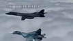Russian Sukhoi Su-27 & SU-30 Fighters Intercept US B-1 Bombers Over Black And Baltic Seas