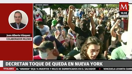 Nueva York decreta toque de queda tras protestas por George Floyd