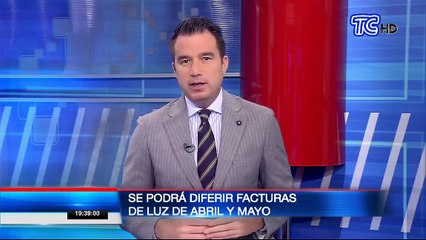 Planillas de servicio eléctrico de abril y mayo se podrán diferir hasta por un plazo de 12 meses