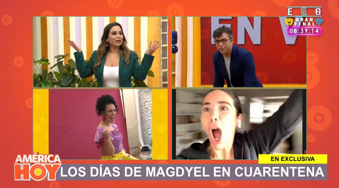 America Hoy: Ethel Pozo alborotó el set al bailar al estilo de la "Teresita"_