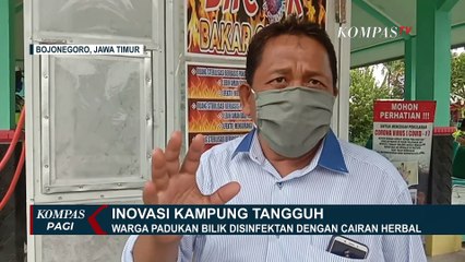 Keren! Inovasi Warga Kampung Tangguh Ciptakan Bilik Disinfektan Herbal