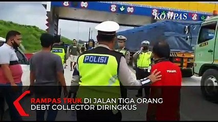 Detik-detik Penangkapan Perampas Truk, di Tol Semarang