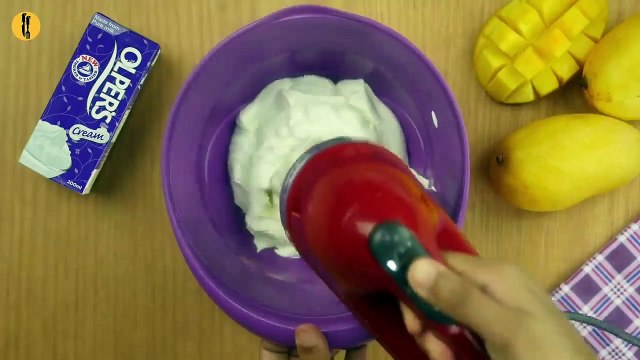 Mango Ice Cream Recipe - Homemade Ice cream (Only 3 Ingredients) | No Eggs | No Ice Cream Machine