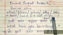 Present perfect tense passive voice in hindi with examples, Present perfect tense passive voice,Present perfect tense passive voice explained in hindi,Present perfect tense passive voice of english grammar explained in hindi,Passive voice of present perfe