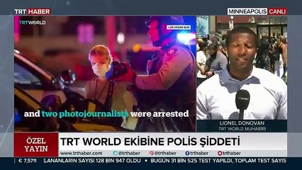 TRT muhabiri ABD'deki protestolarda vuruldu