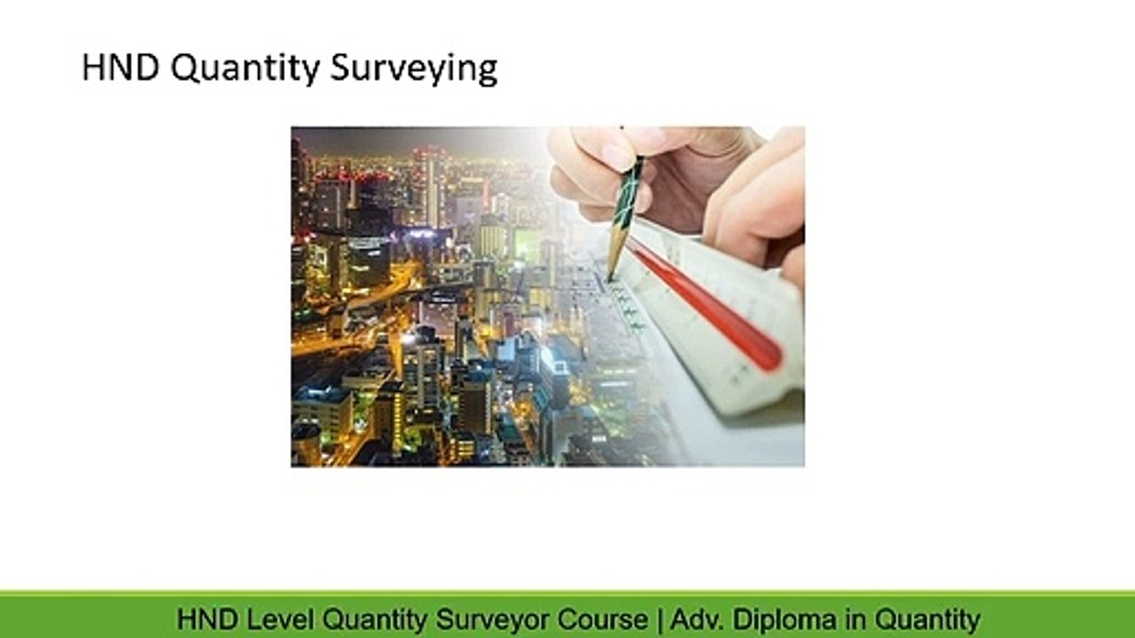 hnd quantity surveying