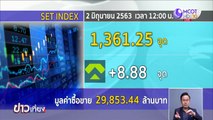 หุ้นไทยช่วงเที่ยง  8.88 จุด จากความหวังเศรษฐกิจจะฟื้นตัว