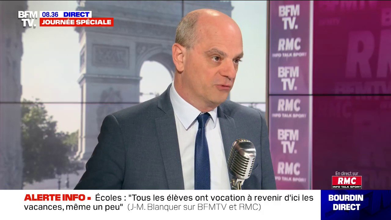 Jean-Michel Blanquer: "Si l'épidémie continue à évoluer positivement, le protocole sanitaire sera allégé en septembre" dans les écoles