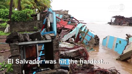 People left homeless as Tropical Storm Amanda hits El Salvador