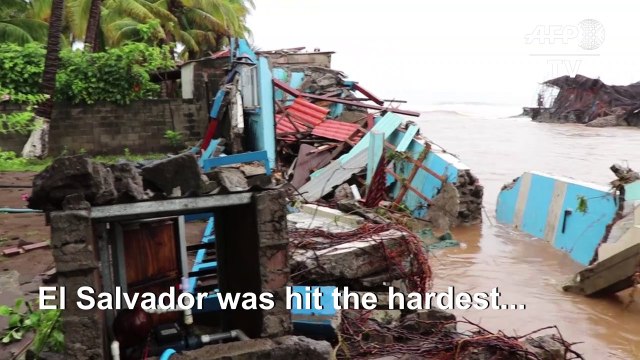 People left homeless as Tropical Storm Amanda hits El Salvador