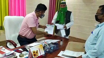 किसानों को समस्या को लेकर सौंपा गया ज्ञापन