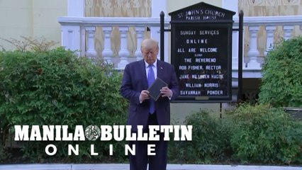 Outrage after Trump's photo op in front of riot-damaged church