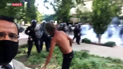 ABD ordusuna bağlı polisler Washington sokaklarına indi