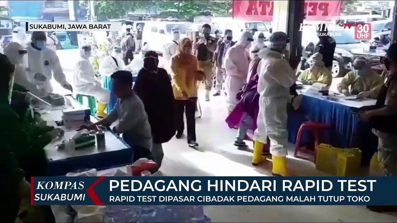 Pedagang Hindari Rapid Test