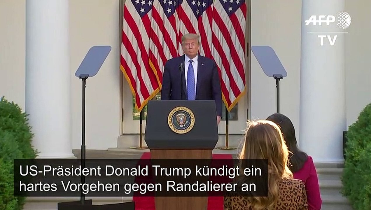 Trump droht mit Einsatz der Armee gegen Randalierer