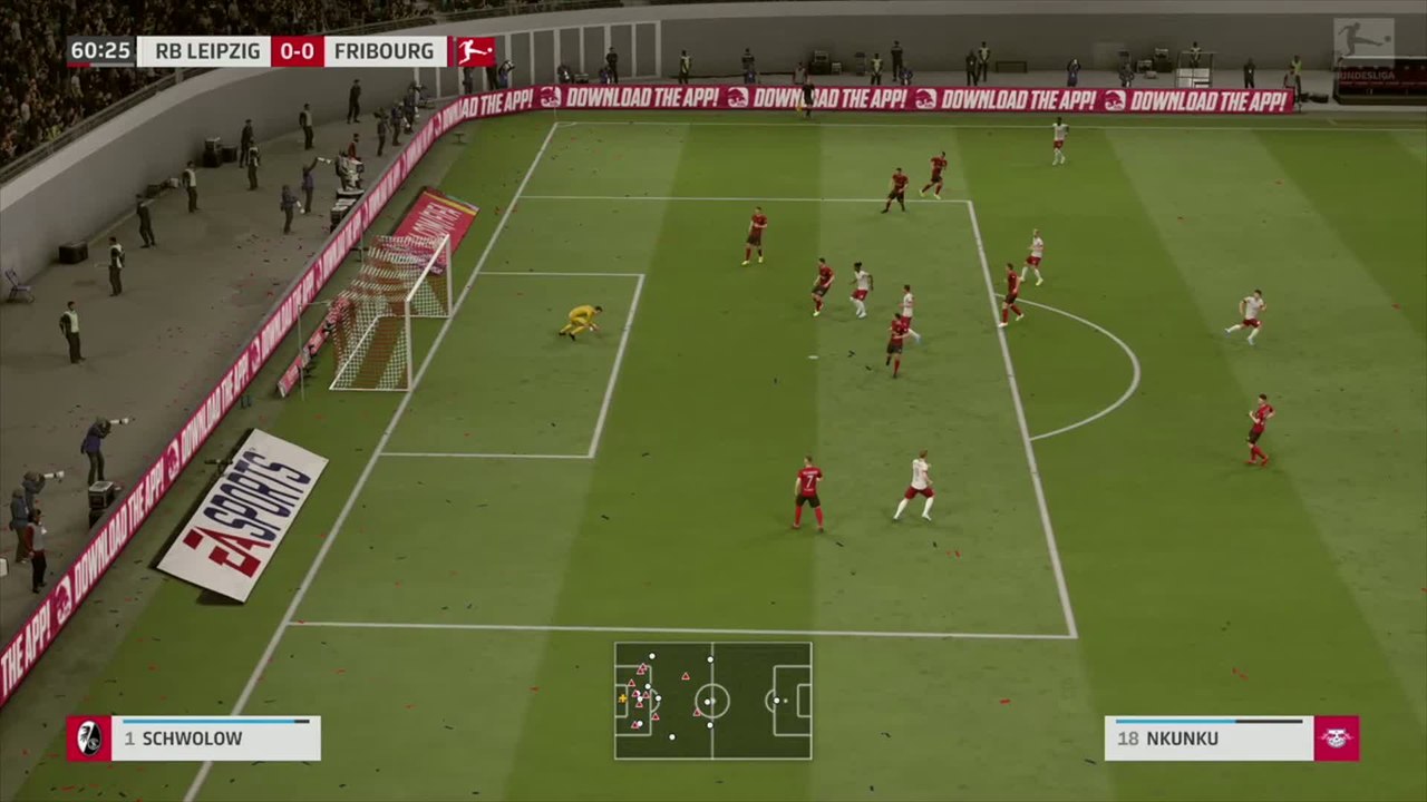 Leipzig - Fribourg sur FIFA 20 : résumé et buts (Bundesliga - 26e journée)