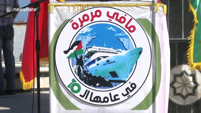 Palestinians gather to commemorate civilians killed in Gaza flotilla raid