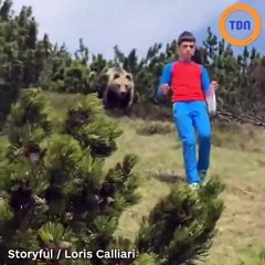 Rencontre avec un ours : cet enfant garde un sang froid impressionnant