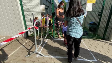 Déconfinement: retour en des enfants en classe maternelle