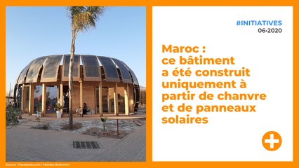 Maroc : ce bâtiment a été construit uniquement à partir de chanvre et de panneaux solaires