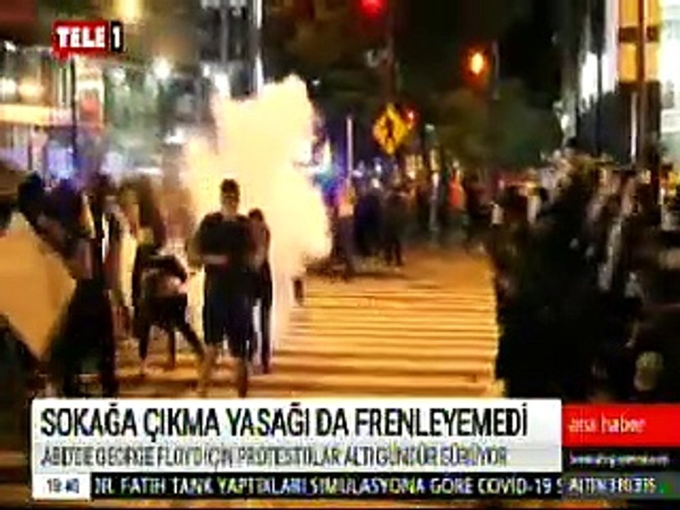 ABD'DE PROTESTOLAR 6. GÜNÜNDE. 1.6.2020. PTS