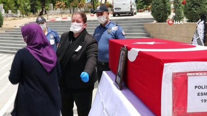 Genç polis memuru son yolculuğuna uğurlandı