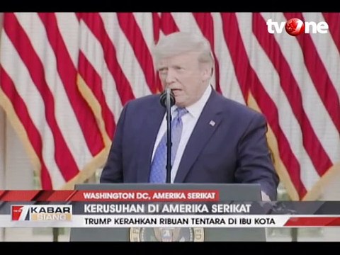 Ricuh Protes Rasisme di AS, Trump Kerahkan Ribuan Tentara