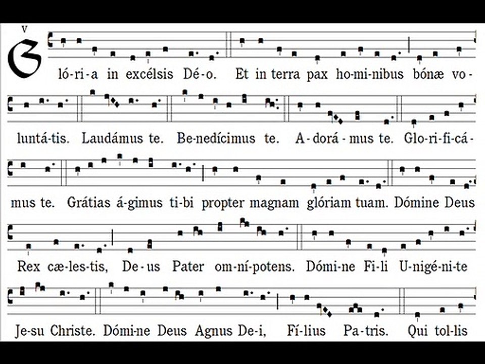 Gloria Missa VIII De Angelis
