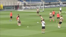 Más balón que trabajo físico en el entrenamiento del Real Madrid