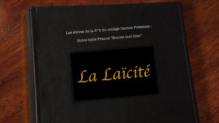 « Coup de cœur » du jury : la vidéo «Notre belle France « Ecoute moi bien » du collège Carnot de Grasse