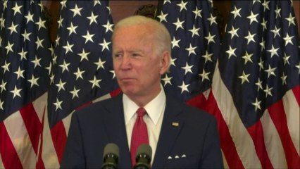 Pour le démocrate Joe Biden, "les derniers mots de Geroge Floyd ne sont pas morts avec lui"