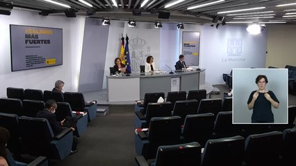 Rueda de prensa tras el Consejo de Ministros