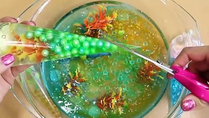 Making Sea Clear Slime with Piping Bags! Most Satisfying Slime Video★ASMR★#ASMR#PipingBags