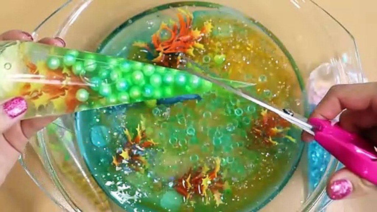 Making Sea Clear Slime with Piping Bags! Most Satisfying Slime Video★ASMR★#ASMR#PipingBags