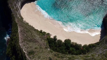 Drone view - beautiful beach shore