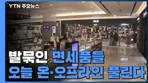 발묶인 면세품들, 오늘부터 온라인·오프라인 풀린다! / YTN