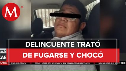 Detienen a presunto delincuente por robo de vehículos con violencia en el Estado de México