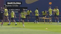 Barca train ahead of the return of LaLiga