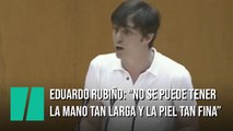 Bronca en el Senado tras las palabras de Eduardo Rubiño (Más Madrid)