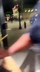 Officer Offered Shelter from Flash Bang during Boston Protest