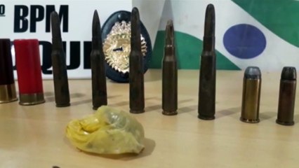 Homem é detido com munições de vários calibre em ação da PM no Bairro Morumbi