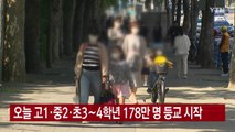 [YTN 실시간뉴스] 오늘 고1·중2·초3∼4학년 178만 명 등교 시작 / YTN