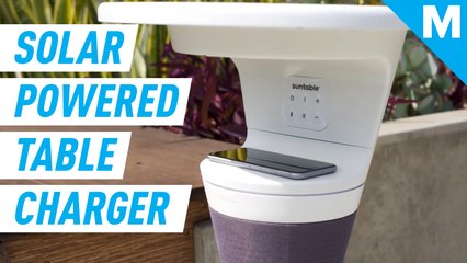 This poolside table charges your phone through solar power — Future Blink