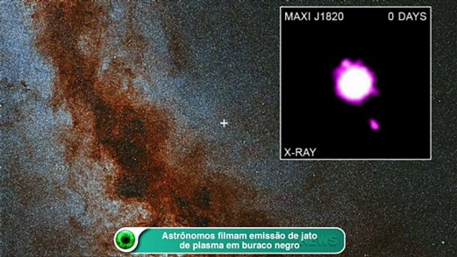 Astrônomos filmam emissão de jato de plasma em buraco negro