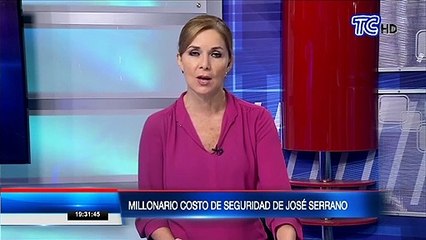 Seguridad del asambleista José Serrano ha costado 6 millones al Estado Ecuatoriano