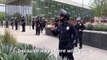Los Angeles officers take a knee during George Floyd protest