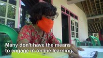 Indonesian teachers take on perilous journey as pupils lack acccess to online learning