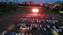 Sultanbeyli’de açık havada 'arabalı sinema gecesi'