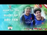 Minh Vương, Thanh Hậu, Thanh Bình hào hứng trong buổi tập đầu tiên chuẩn bị cho Asian Cup